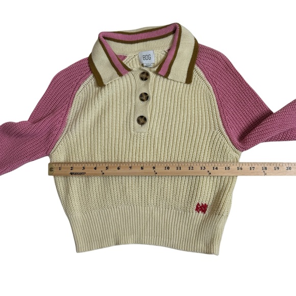 Urban Outfitters BDG Taylor Collared Pullover Knit Sweater Womens Small Preppy‎ - Picture 6 of 9